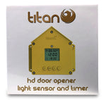 HD CHICKEN COOP DOOR OPENER WITH LIGHT SENSOR AND TIMER