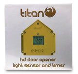 HD CHICKEN COOP DOOR OPENER WITH LIGHT SENSOR AND TIMER